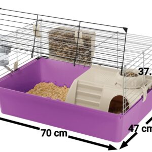 Клетка для морских свинок Ferplast CAVIE 15 аксессуары в комплекте, 70 x 47 x h 37.5 см