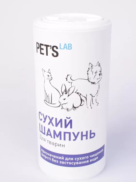 Сухий шампунь для собак, котiв та гризунiв,180мл