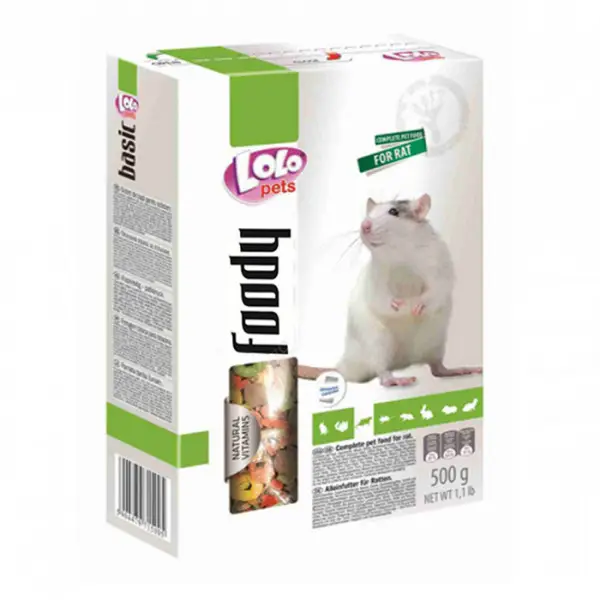 Lolo Pets корм для декорат.щурів, 500 г