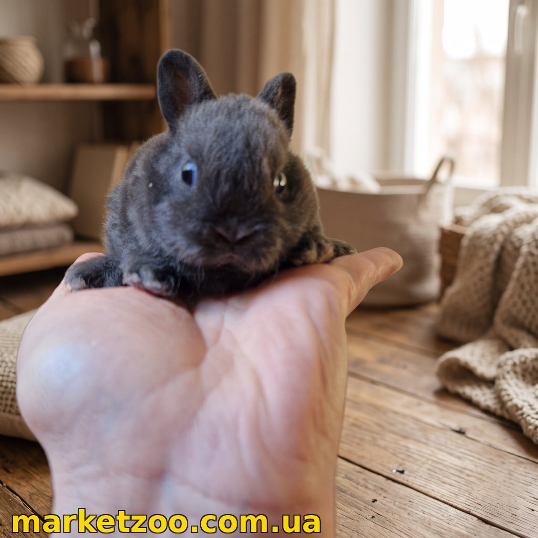Готовий до переїзду! Порода "Mini rex", окрас "блакитний",вік 1,5міс,хлопчик - Зображення 2